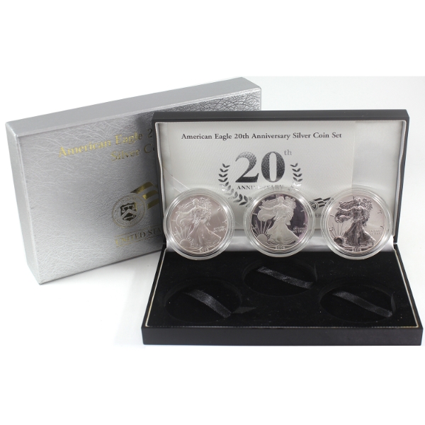 USA Silver 2006 American Eagle 20th Anni. Silver Coin Set. (Tax Exempt)