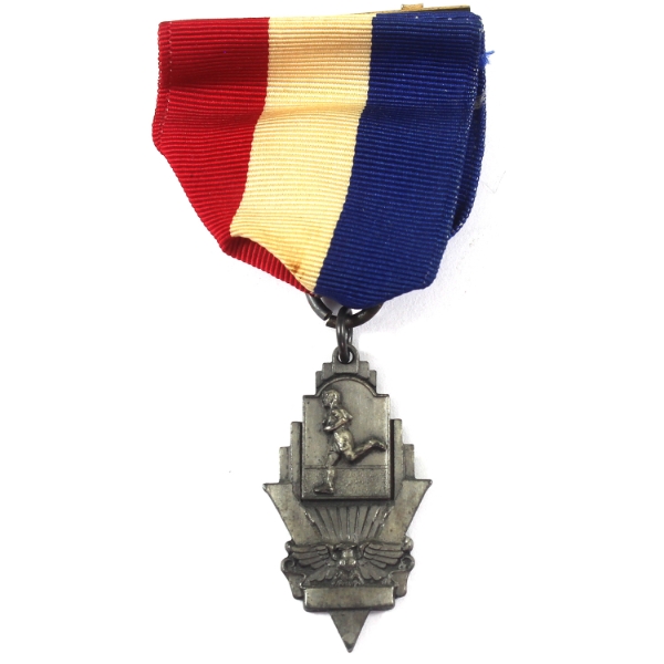c.1950s Vintage Track & Field Medal 440 Yard Dash Collegiate, Third Place
