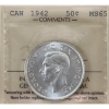 Image 1 : 50-cent 1942 ICCS MS65
