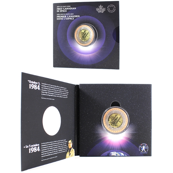 2019 25-cent First Canadian in Space Coin