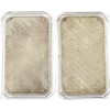 Image 2 : 2x 1oz Engelhard c.1981-1985 Large E Logo, Portrait .999+ Silver Bars in 2 Variations. 2pcs.