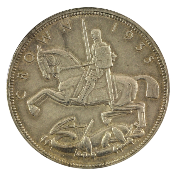 Great Britain Silver 1935 Crown Ungraded