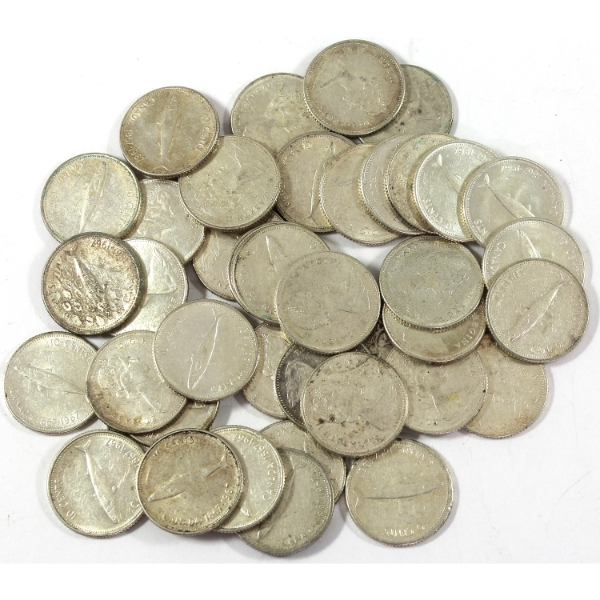 Bulk Lot of 40x 10-cent 1967 Centennial Coins. 40pcs.