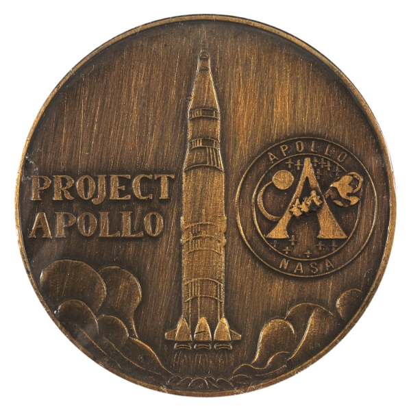 1969 Apollo Project-Apollo 11 Medallion, 39mm
