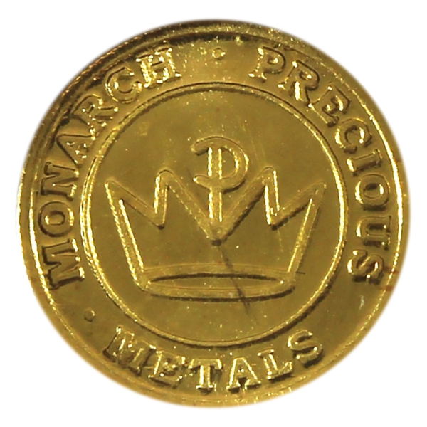 1/4g Monarch Precious Metals Horseshoe .9999 Fine Gold Round (Tax Exempt)