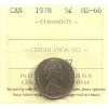 Image 1 : 5-cent 1978 ICCS MS66