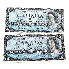 BC-39bA 1954 $5 *N/X Replacement Notes UNC Beattie-Rasminsky Almost in Sequence. 2pcs. 