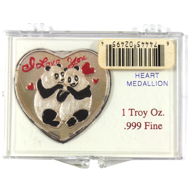 Vintage 1oz I Love You- For Someone Special .999 Fine Silver in Plastic Holder (Tax Exempt)