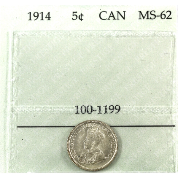 5-cent 1914 Prestige MS62