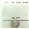 Image 1 : 5-cent 1914 Prestige MS62