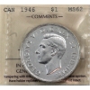 Image 1 : Silver $1 1946 ICCS MS62