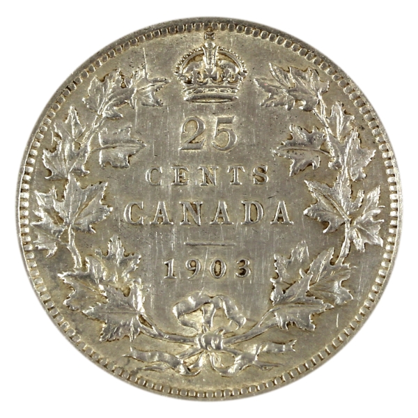 25-cent 1903 EF-AU