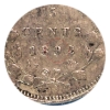 Image 4 : 5-cent 1892 Triple Punched 9 CCCS EF40 