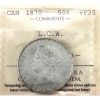 50-cent 1870 LCW ICCS VF30 