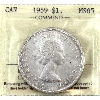 Image 1 : Silver $1 1959 ICCS MS65