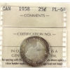 Image 1 : 25-cent 1958 ICCS PL64