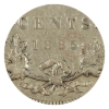 Image 2 : 25-cent 1885 Curved Top 5 VF20