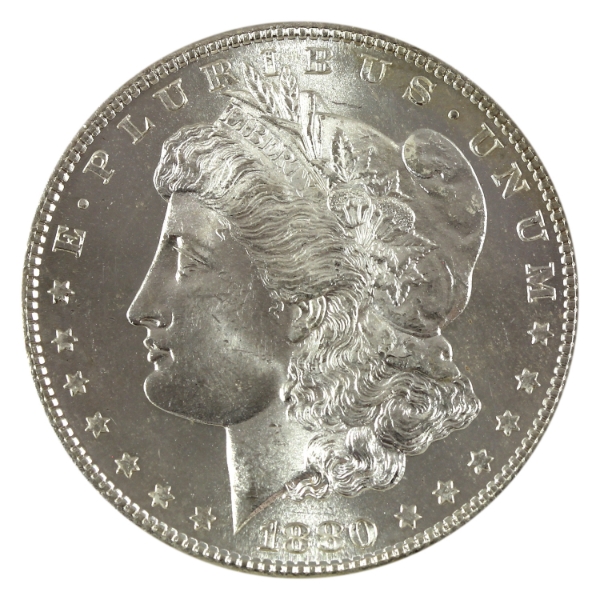 USA Silver 1880-S Morgan Dollar GEM BU