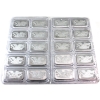 Image 2 : 20x 1oz Silvertowne Eagle Design .999 Fine Silver Bars in Sealed Mint Sheet. 20pcs (Tax Exempt)