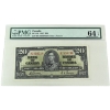 Image 1 : BC-25b 1937 $20 PMG CUNC64 EPQ Gordon-Towers SN: B/E7350716