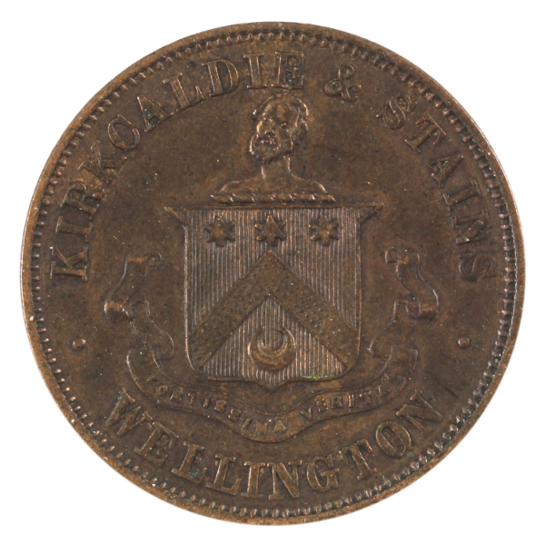 Andrews 311 N.D Wellington, NZ Kirkcaldie & Stains General Drapers & Outfitters Token VF