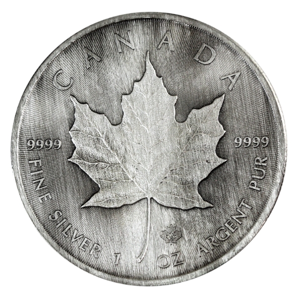1oz Canada 2015 $5 Silver Maple Leaf .9999 Silver Coin (Tax Exempt)