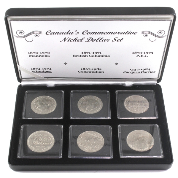 Canada's Commemorative Nickel Dollar 6-Coin Set