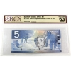 Image 1 : BC-62bA 2002 $5 BCS Choice UNC63 Original Jenkins-Dodge HNR Replacement Printed in 2004
