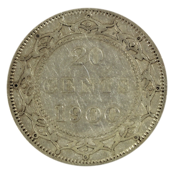 Newfoundland 20-cent 1900 VF-EF