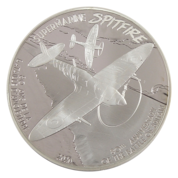 France Silver 2020 20 Euro History of Aviation- Supermarine Spitfire Coin