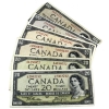 Image 1 : 1954 $20, $50, & $100 Beattie-Coyne & Beattie-Raminsky. 6pcs.