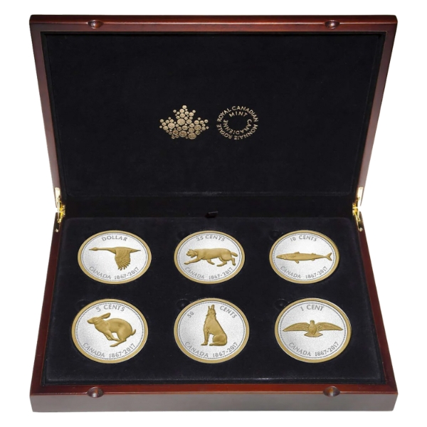2017 Big Coin Series: Alex Colville Designs 6-piece 5oz Fine Silver Set (Tax Exempt)