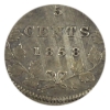 Image 3 : 5-cent 1858 Small Date EF (Scratched)
