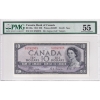 Image 1 : BC-32a 1954 $10 Devil's Face PMG AU55 Coyne-Towers Printer BABN SN: E/D0762978