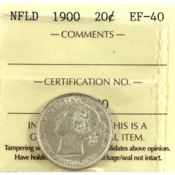 Newfoundland 20-cent ICCS EF40