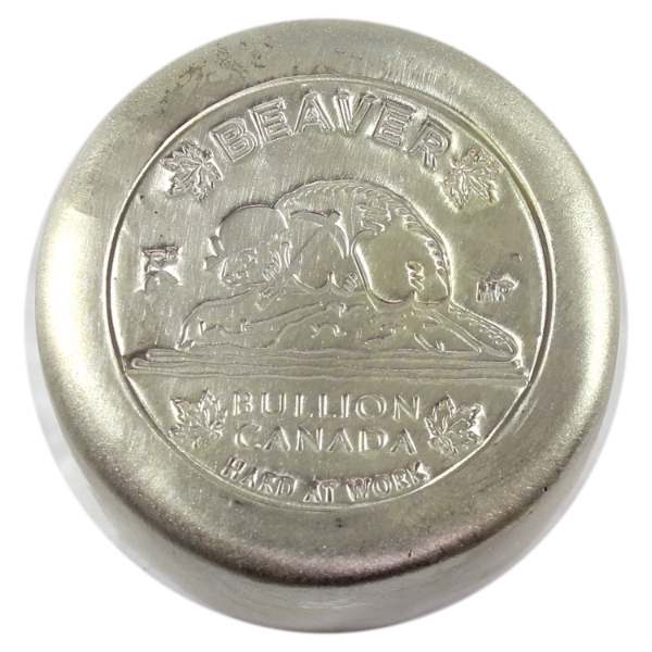 20oz Beaver Bullion "Hard at Work" .999 Fine Silver 
