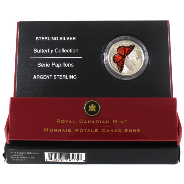 2005 50-cent Butterfly - Monarch Sterling Silver Coin