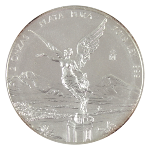 2oz Mexico 2019 Libertad .999 Fine Silver Round (Tax Exempt)
