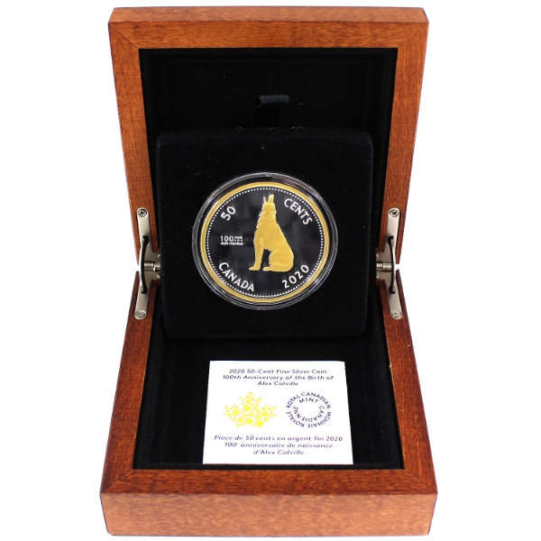 2020 50-cent 100th Ann. of the Birth of Alex Colville 2oz .9999 Fine Silver Coin (Tax Exempt)