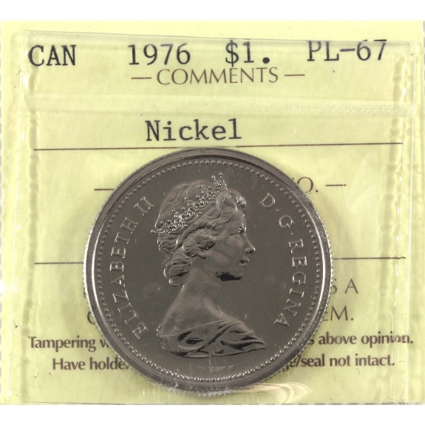 Nickel $1 1976 ICCS PL67 