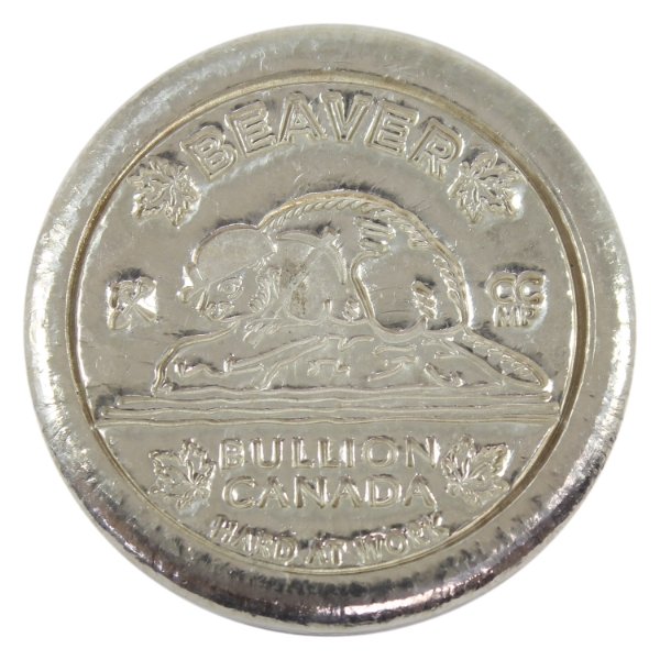 5oz Beaver Bullion 2018 Hard At Work .999 Fine Silver Round (Tax Exempt)