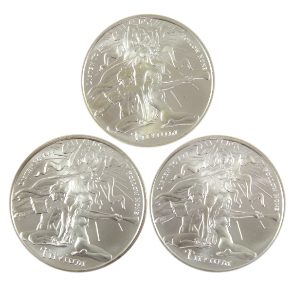 3x 1oz Silver Shield 2017 Trivium Girls .999 Fine Silver Rounds. 3pcs. (Tax Exempt)