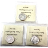 Image 2 : 5-cent 2000 Voltigeurs Silver, 2001 RMC Silver & 2002 Vimy Ridge Silver  ICCS PF67 UHC