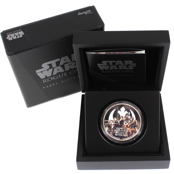 Niue Silver 2017 $2 Star Wars Rogue One: Rebel Alliance .999 Fine Silver Coin (Tax Exempt)