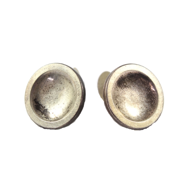 Pair of Sterling Silver Cufflinks w/ A Classic Simple Circular Design, 16.33g!