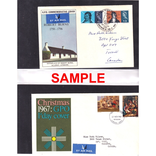 *Royal Mail First Day Covers in Collectors Album. Please view images for variety. Sold as is