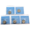 Image 2 : 5-cent 1974, 1983, 1984, 1985 & 1986 CCCS MS65. 5pcs.