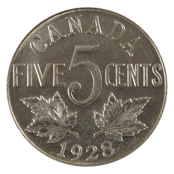 5-cent 1928 UNC+