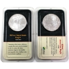 Image 1 : USA Silver 1999 & 2000 Silver Eagles 1oz .9993 Fine Coins. 2pcs. (Tax Exempt)