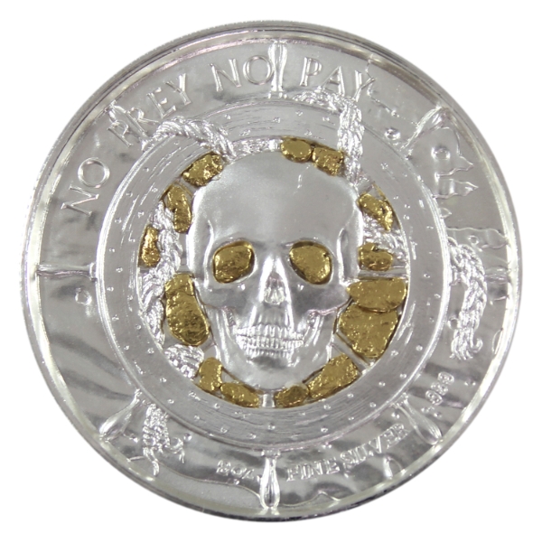 2oz The Privateer Collection - The Storm "No Prey No Pay" .999 Fine Silver Round (Tax Exempt)